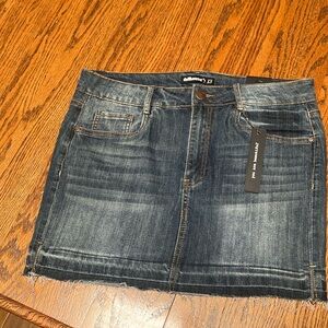 Dollhouse Denim Mini Skirt - Blue